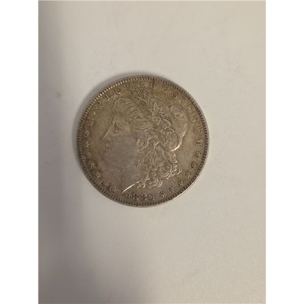 1880 US Morgan Silver Dollar - 90% Silver -  New Orleans Mint - Circulated