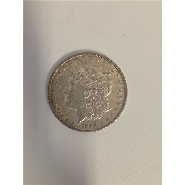 1889 US Morgan Silver Dollar - 90% Silver -  Philadelphia Mint - Circulated