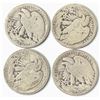 Image 2 : 4 US 1918 Walking Liberty Half Dollar Coins - 90% Silver - Circulated (San Francisco & Denver Mint)