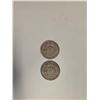 Image 2 : 4 US 1950 Franklin Silver Half Dollar Coins - 90% Silver - Circulated
