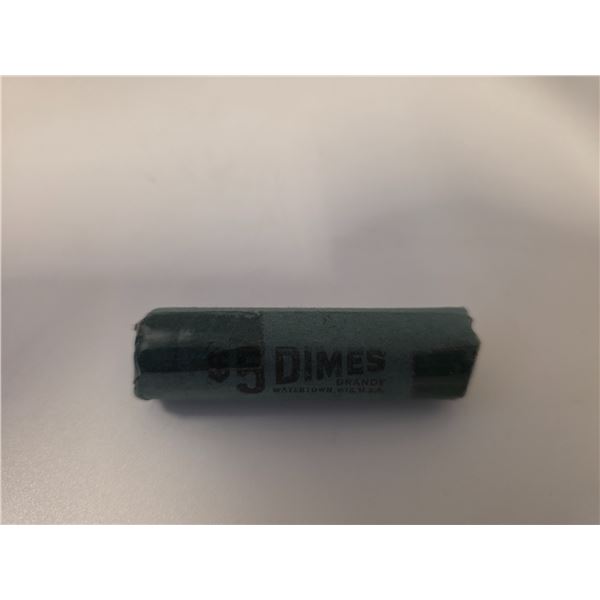 Vintage Sealed $5 Roll of US Roosevelt Silver Dimes (50 dimes per roll)