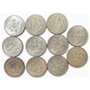 Image 2 : 11 US 1960s Kennedy Silver Half Dollar Coins - 40% Silver (1965 - 1969) Circulated