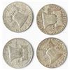 Image 2 : 4 US 1959 Franklin Silver Half Dollar Coins - 90% Silver - Circulated