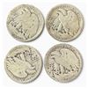 Image 2 : 4 US 1917 & 1919 Walking Liberty Half Dollar Coins - 90% Silver - Circulated (San Francisco, Philade