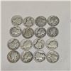 Image 3 : 30 US Silver "Mercury" Dimes - 90% Silver - 1945 and Earlier * Circulated