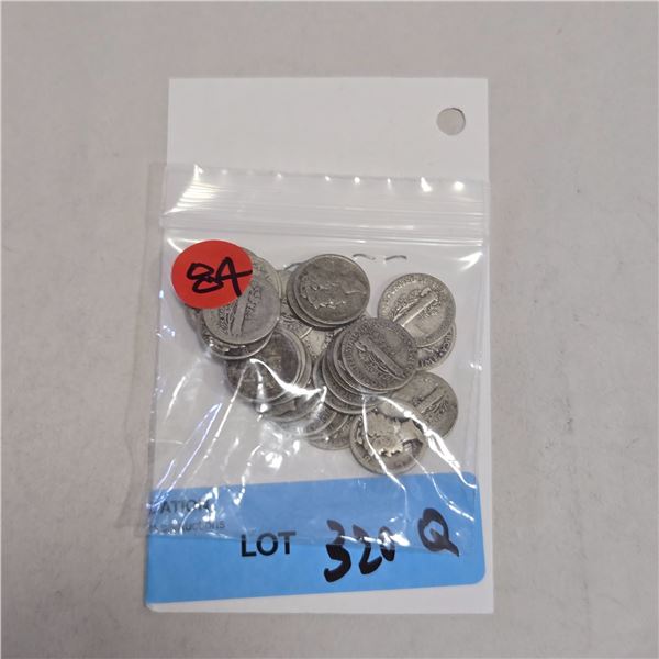 30 US Silver "Mercury" Dimes - 90% Silver - 1945 and Earlier * Circulated