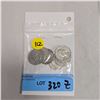 Image 1 : 10 US 1960s Silver Quarters - 90% Silver - 1964 and Earlier * Circulated
