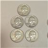 Image 2 : 10 US 1950s Silver Quarters - 90% Silver - Circulated