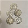 Image 3 : 10 US 1950s Silver Quarters - 90% Silver - Circulated