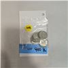 Image 1 : 10 US 1950s Silver Quarters - 90% Silver - Circulated