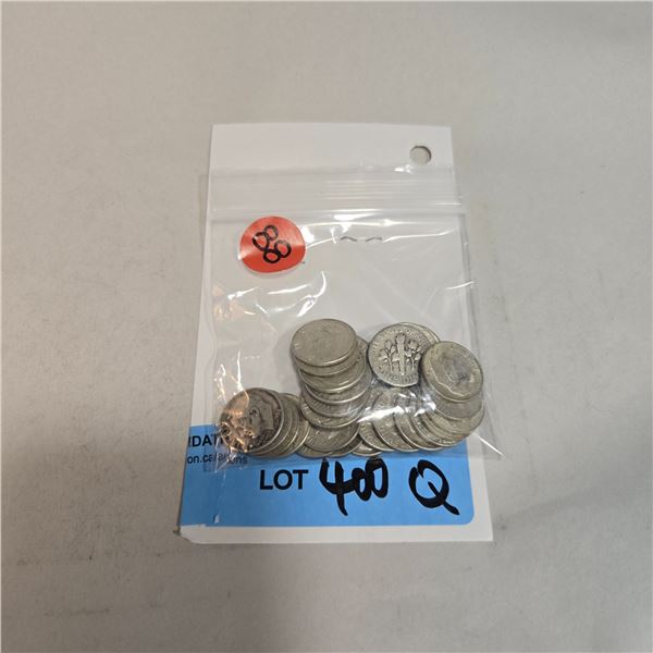 30 US "Roosevelt" Silver Dimes - 90% Silver - 1964 and Earlier * Circulated