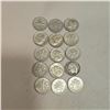 Image 2 : 30 US "Roosevelt" Silver Dimes - 90% Silver - 1964 and Earlier * Circulated