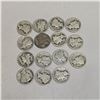 Image 3 : 30 US Silver "Mercury" Dimes - 90% Silver - 1945 and Earlier * Circulated