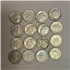 Image 2 : 30 US "Roosevelt" Silver Dimes - 90% Silver - 1964 and Earlier * Circulated