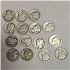 Image 3 : 30 US Silver "Mercury" Dimes - 90% Silver - 1945 and Earlier * Circulated