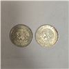 Image 3 : Two 1968 Mexico Olympics 25 Peso Coins - 72% Silver * Circulated