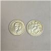 Image 3 : Two 1960 Greek 20 Drachma Coins - 83.5% Silver * Circulated
