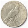 Image 2 : 1923 US Peace Silver Dollar Coin - 90% Silver - San Francisco Mint - Circulated