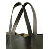 Image 7 : CELINE Green Beige Lambskin Vertical Cabas Tote Bag - Pre-Owned