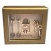 Image 1 : Aigner Crystal Heart Silver Tone Earrings & Padlock Set