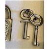 Image 4 : Aigner Crystal Heart Silver Tone Earrings & Padlock Set