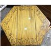 Image 4 : Moroccan-Style Octagonal Pedestal Table, Approx. H16" x 16" x 18"