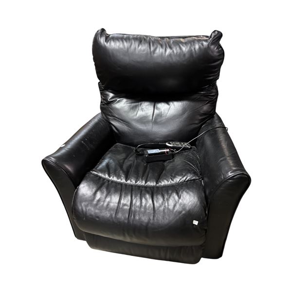 Black Leather Recliner Chair