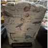 Image 3 : Floral/Bird Pattern Upholstered Armchair