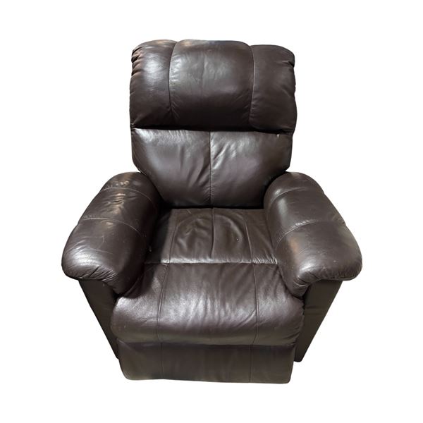 Brown Leather Recliner Chair