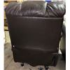 Image 2 : Brown Leather Recliner Chair
