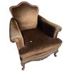 Image 2 : Vintage Brown Velvet Armchair, W32"