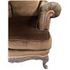 Image 3 : Vintage Brown Velvet Armchair, W32"