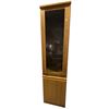Image 1 : Tall Wooden Display Cabinet with Glass Door and Light, H78" x W20" x D17"