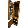 Image 2 : Tall Wooden Display Cabinet with Glass Door and Light, H78" x W20" x D17"