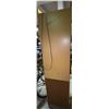 Image 3 : Tall Wooden Display Cabinet with Glass Door and Light, H78" x W20" x D17"