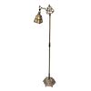 Image 1 : Art Nouveau Bridge Floor Lamp, Tall 58"