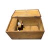 Image 1 : Rustic Wooden Storage Trunk, H16.5" x W31" x 18.5"