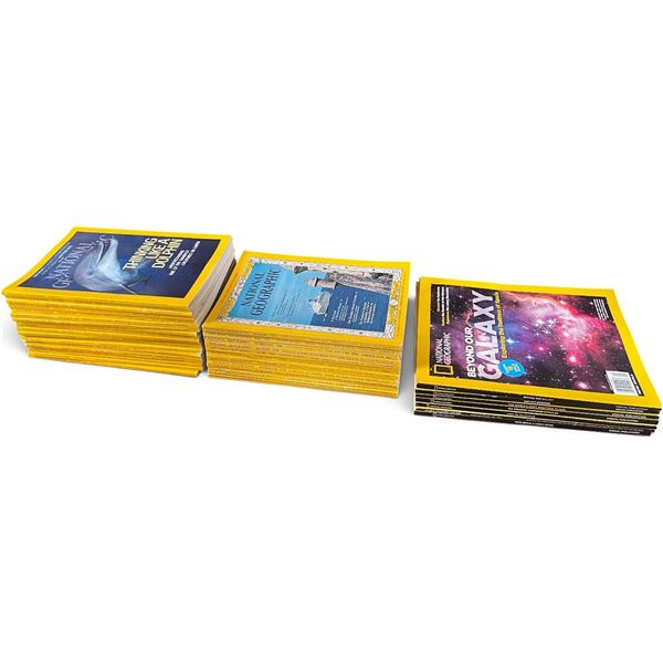 Group of Vintage National Geographic Magazines from 1960s - 2000s