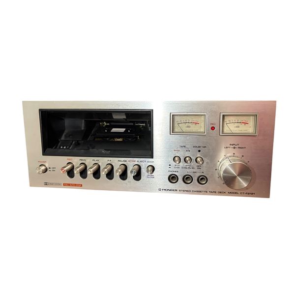 Pioneer stereo cassette tape deck with Dolby NR and VU meters