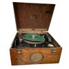 Image 1 : Antique Portable Disc Recorder in Wooden Case