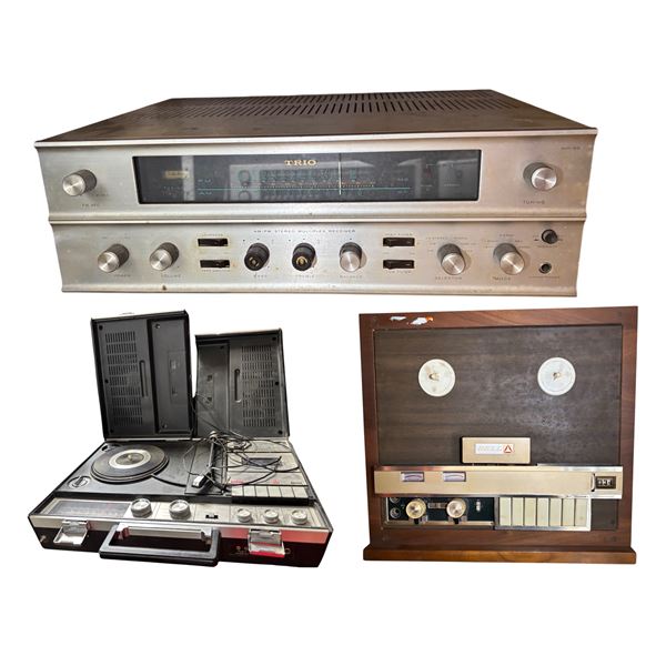 Vintage Turntable, Receiver & Reel-to-Reel Deck Lot