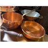 Image 3 : Group of 5 Copper-Tone Chafing Dishes and Fondue Pots