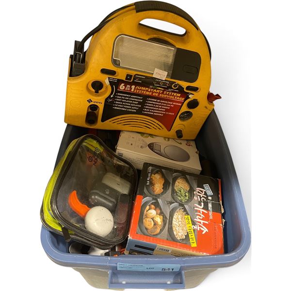 Mixed Lot:  Assorted Wireless Earbud, Superex 6-in-1 System & Air Compressor, Kitchenware and More