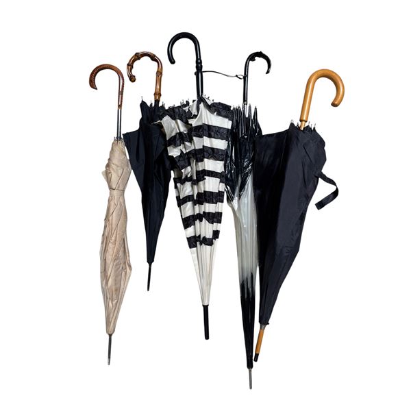 Group of 5 Assorted Vintage & Modern Umbrellas