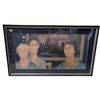 Image 1 : "Daughters of Revolution" Art Print Reproduction by Grant Wood (1932) H21" x W36" Framed