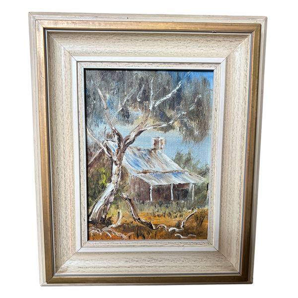 Landscape Painting by Helen N. Jones (May 1977), H12" x W10", Framed