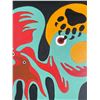 Image 3 : Paul Johnny, Green Felt Applique Wall Hanging with Abstract Bird Figures