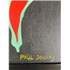 Image 4 : Paul Johnny, Green Felt Applique Wall Hanging with Abstract Bird Figures