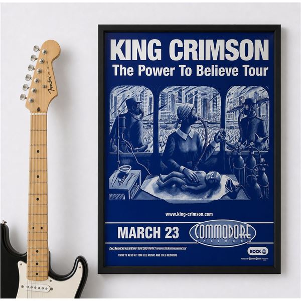 King Crimson Concert Poster The Power To Believe Tour March 23 Commodore Ballroom Vancouver