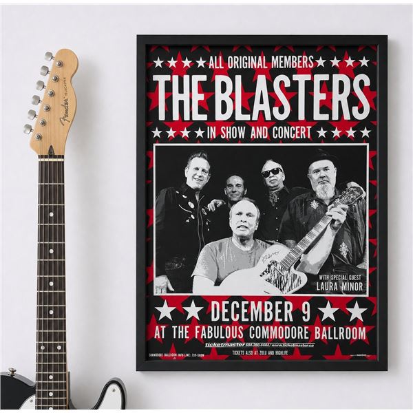 The Blasters All Original Members Concert Poster Dec 9 Commodore Ballroom Vancouver w/ Laura Minor